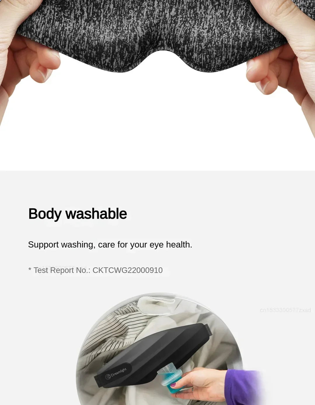 Dreamlight 3S Eye Mask Sleep 3D Stereoscopic Sleep Aid for Men Women Adult Portable for Sleeping Block Out Light Blinder