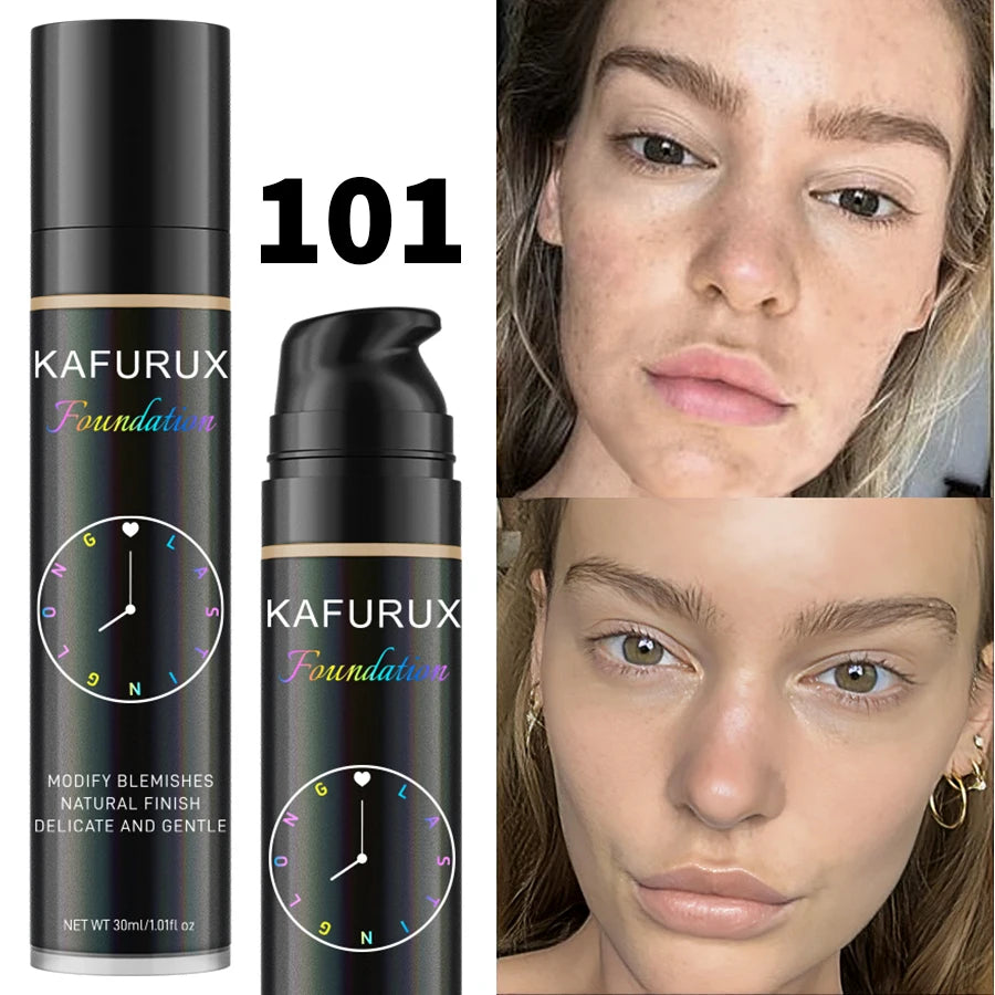 Liquid Foundation Concealer 8 Color Waterproof Sweatproof Korean Face Base For All Skin Types