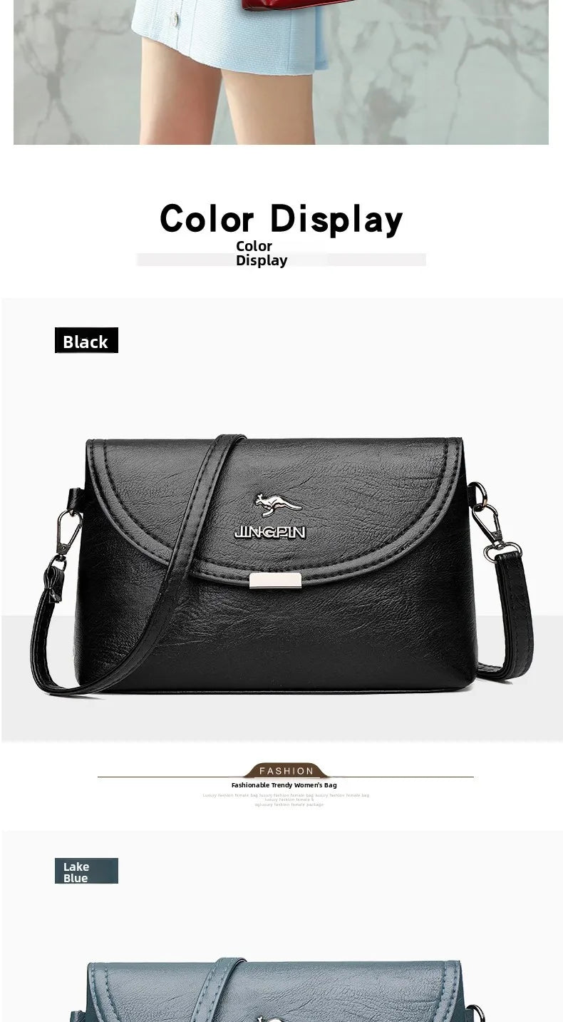 Fashionable High-End Feelings Women's Crossbody Bag Casual Versatile Single Shoulder Bag Large Capacity Mom Bag Shopping Stre...