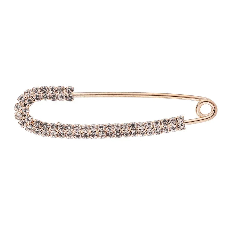 Detachable Metal Pins For Clothing Elegant Clip On Brooches For Women's Sweaters Cardigans Dresses