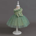 HETISO Baby Girls Dress Sling Elegant Kids Star Printed Birthday Party Ball Gown Children Costume Gown 6M-3 Years