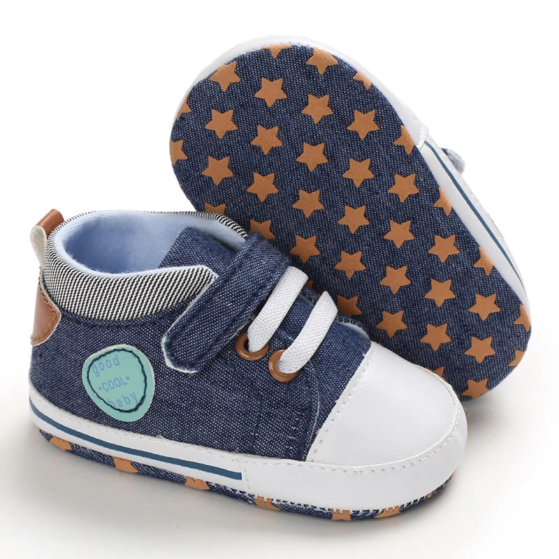 Baby Soft Sole Walking Shoes - Lightweight Cotton Anti-Slip 0-18M