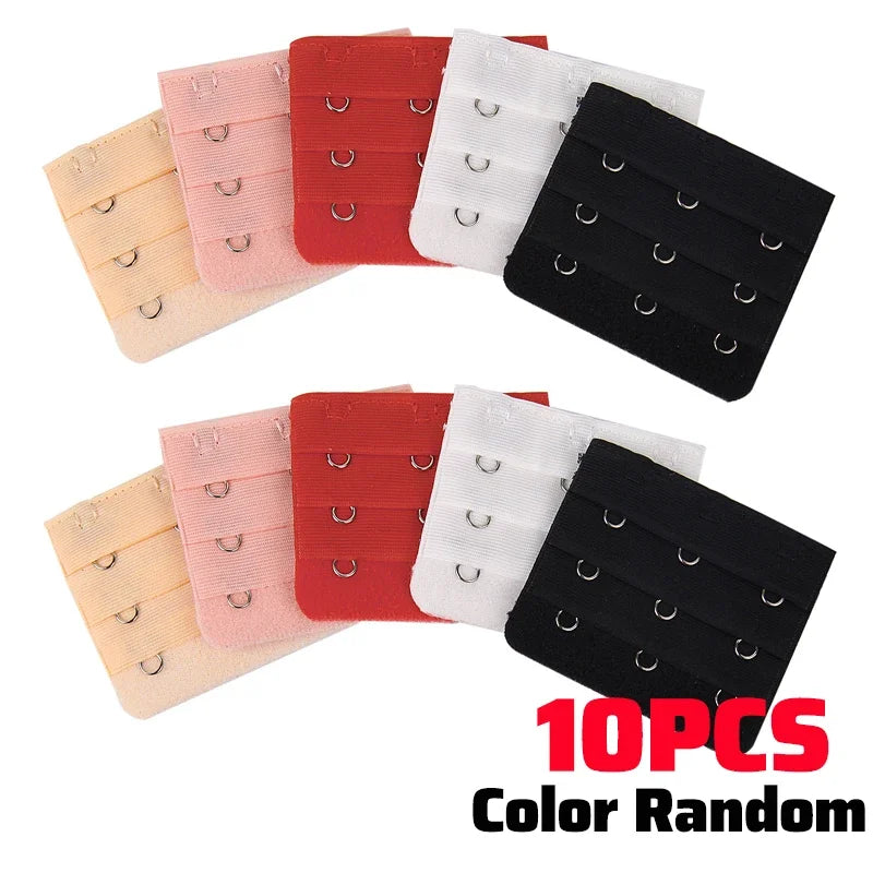 1/10Pcs Bra Extender For Women'S'S Elastic Bra Extension Strap Hook Clip Expander Adjustable Belt Buckle Intimates Accessories