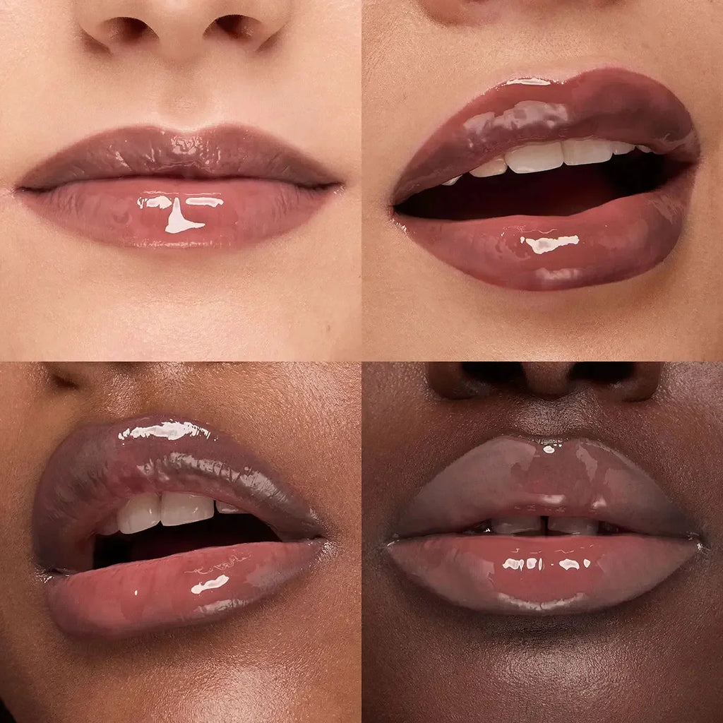 Kiko Makeup 3D Hydra LipGloss Non-fading Waterproof Blusher Moisturize Shimmer Makeup Lip Gloss Lipstick Brun Pearly Mauve Liner