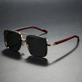 Fashion Retro Square Metal Shades Men or Women's Original Brand Design Driving Sunglasses New Double Bridge Pilot Sun Glasses