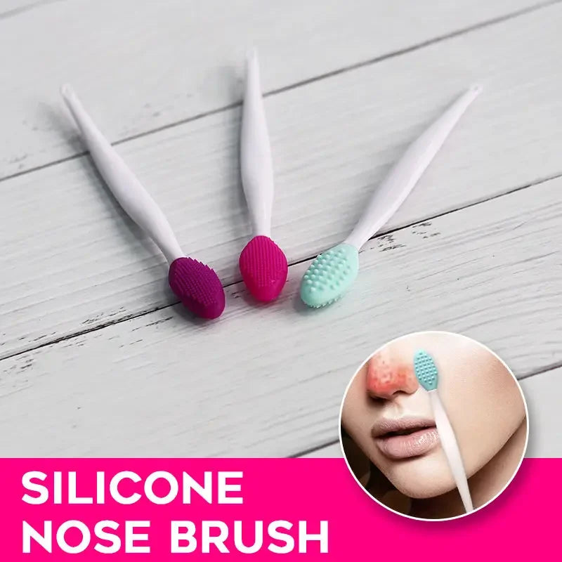 1/2PCS Face Silicone Brush Double-Sided Nose  Lip Face Clean cleansing stick Blackhead Removal Acne Makeup Brush