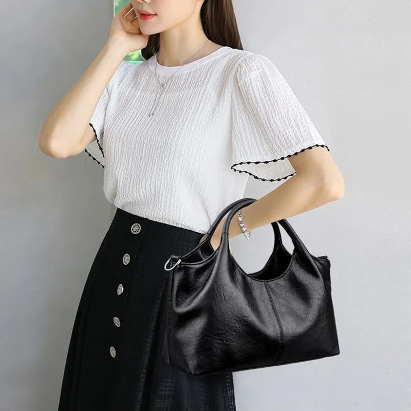 High Quality Large capacity PU Leather Women Tote Bag Designer Ladies Shoulder Crossbody Bag Fashion Female Handbags
