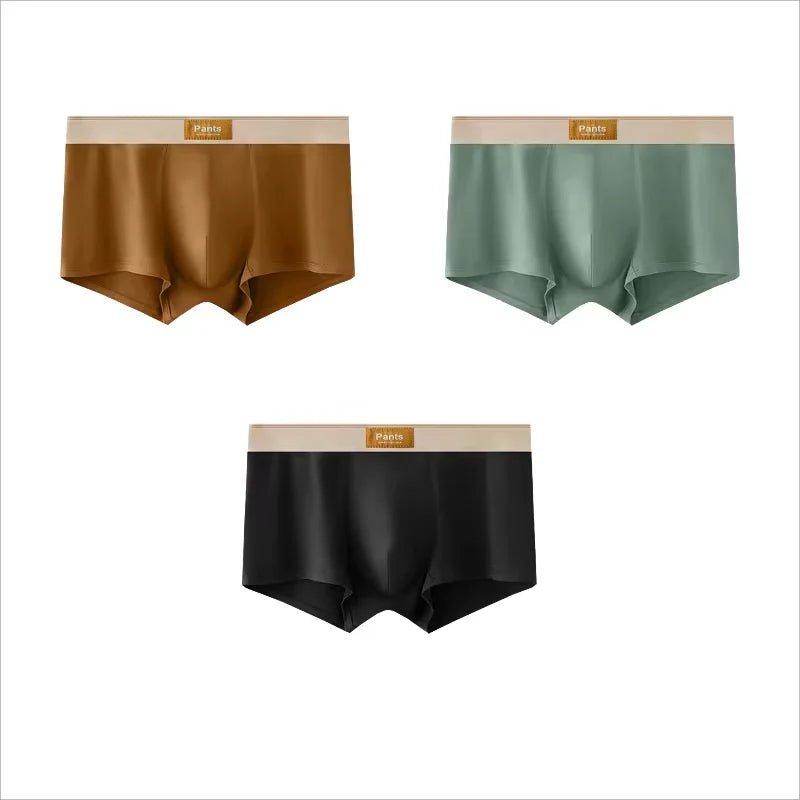 4 Pack Cotton Boxers For Men Breathable Comfort Sports Underwear Large Size L XL Pack