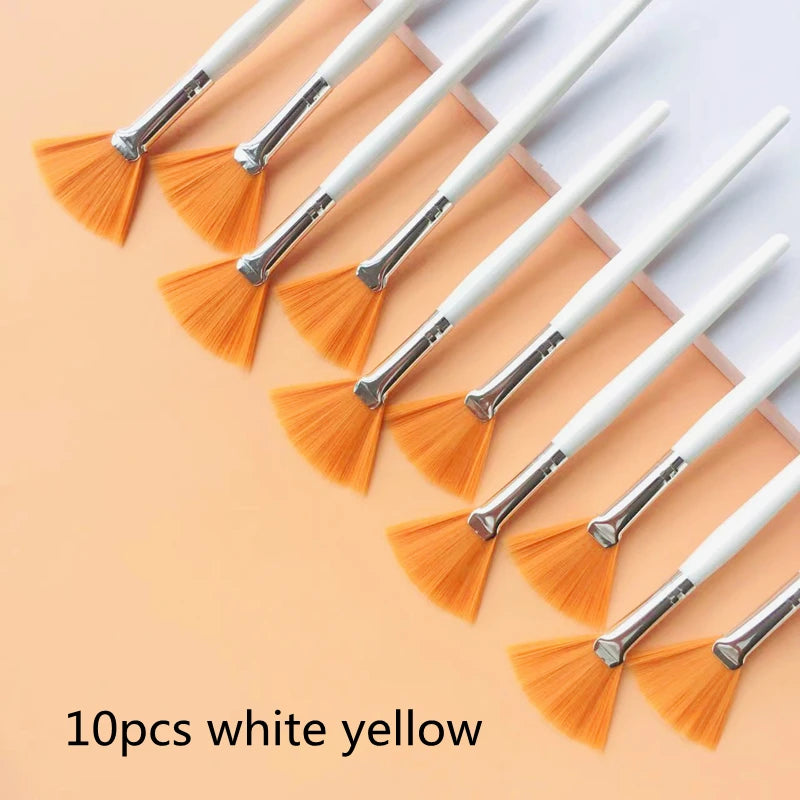 10/20/50Pcs Fan Shape Foundation Makeup Brushes Multifunctional Facial Mask Brush Essential Oil Women'S Beauty Makeup Tools Brush