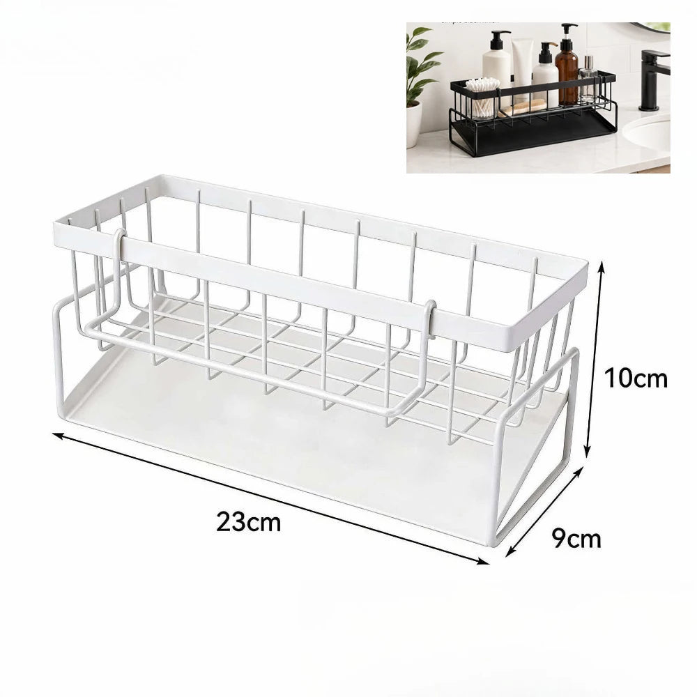 Estante de drenaje para fregadero, soporte flexible para grifo de esponja, escurridor de jabón, toallero, organizador de estantes, accesorios de cocina