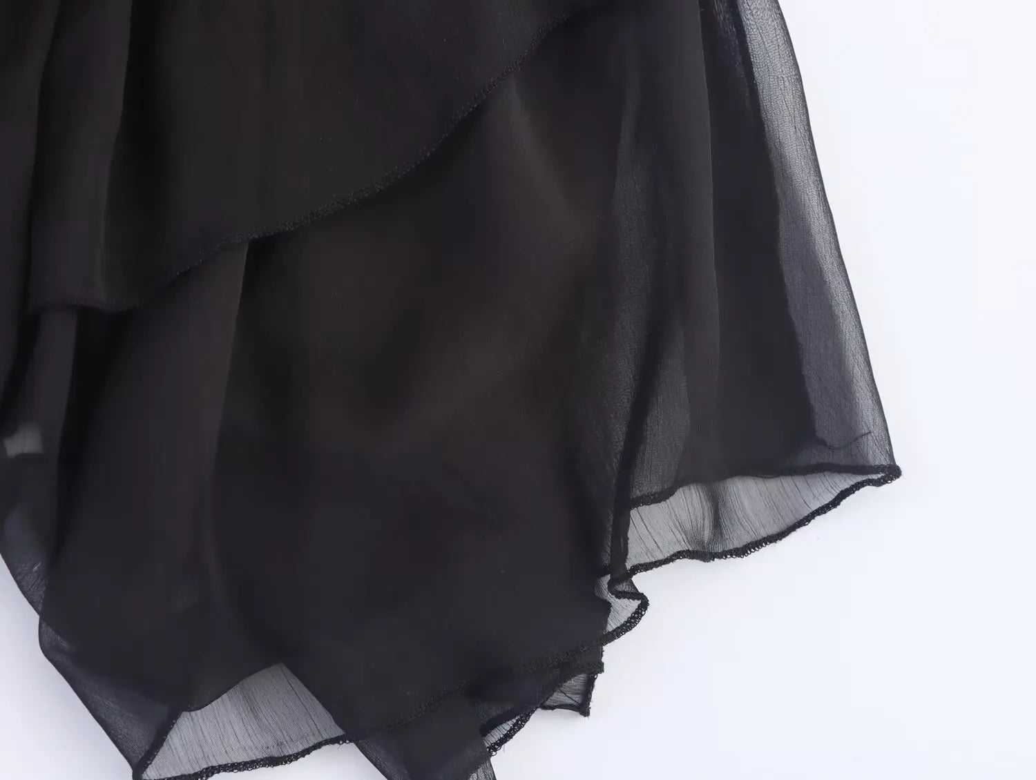 Topenomi Fairy Tierred Ruffled Skirt Women Summer Simple Solid Elastic Waist A-line Long SkirtsK Fashion Versatile Юбка