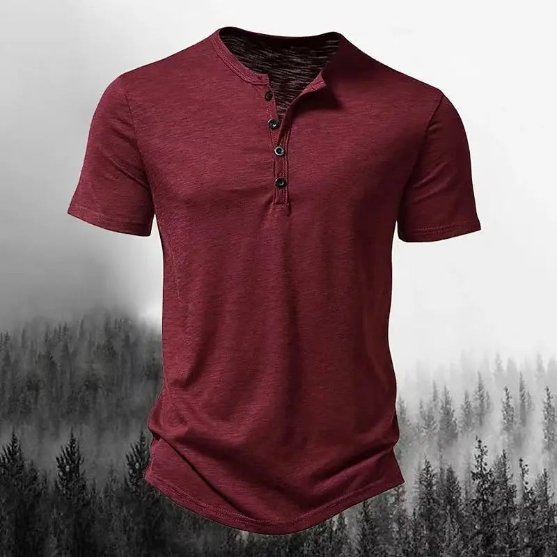 New Men's Short Sleeve Collar Polo Shirts Summer Solid Color Casual Polo Shirt Trendy Breathable Loose Basic  Oversize Top ﻿