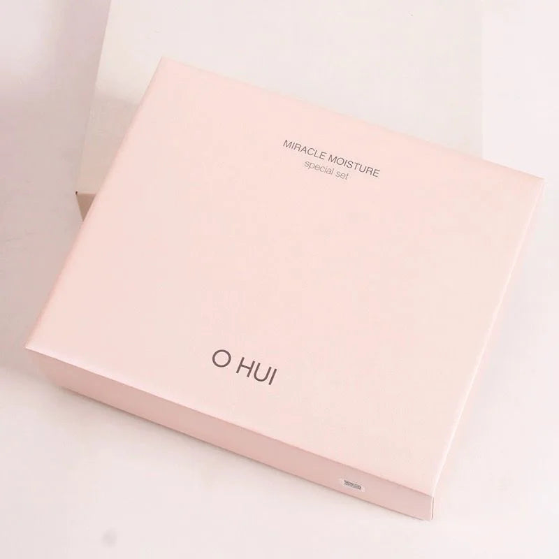 Korean Cosmetics Original Ohui Pink Miracle Hydration Set Toner Lotion Moisturizing Repairing Nourishing Face Cream Hydrate Set