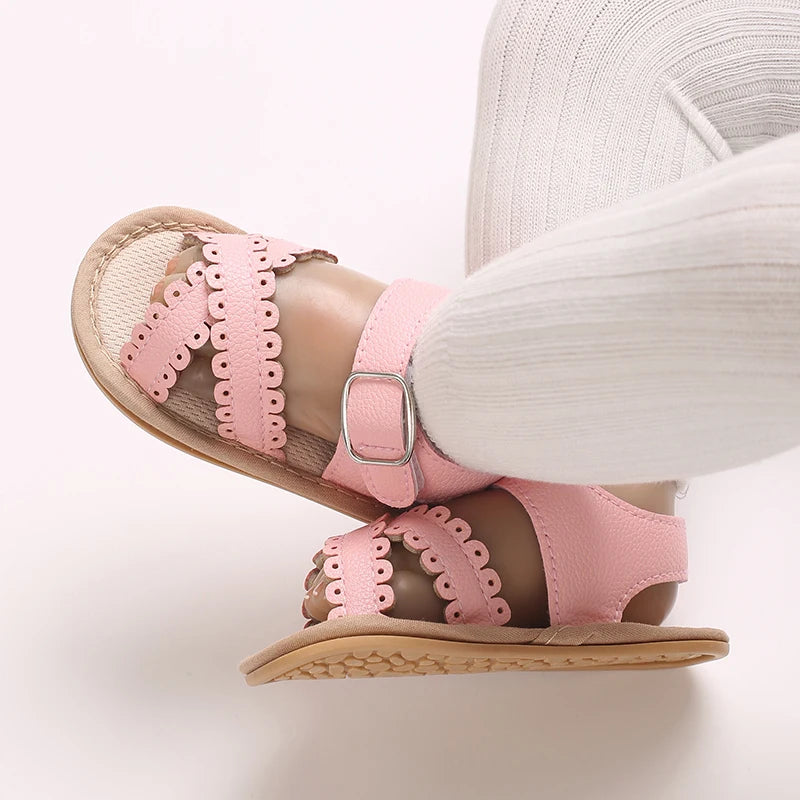 Summer newborn children's shoes, girls' sandals, children's shoes, outdoor casual walking shoes, 0-18 months old