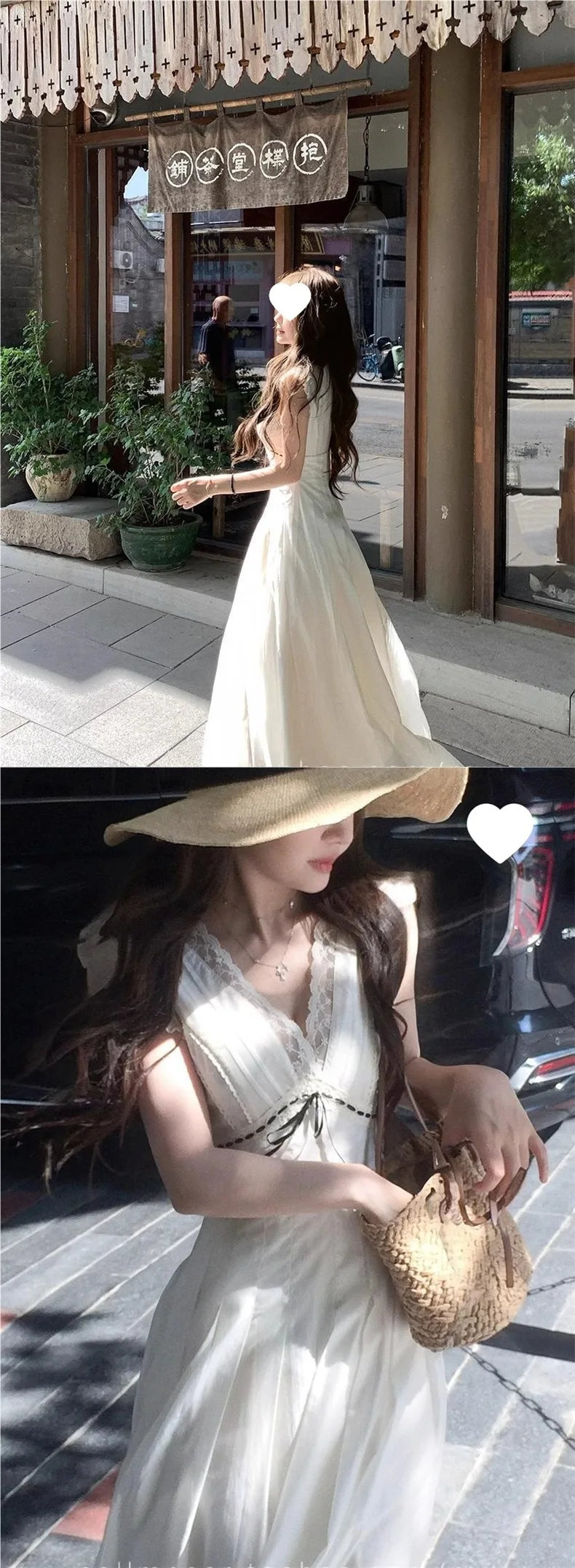plus Size French Collar Lace Splice Sleeveless Dress Women Summer Slimming Long Dress Waist Cinched V Neck Knitted Fabric