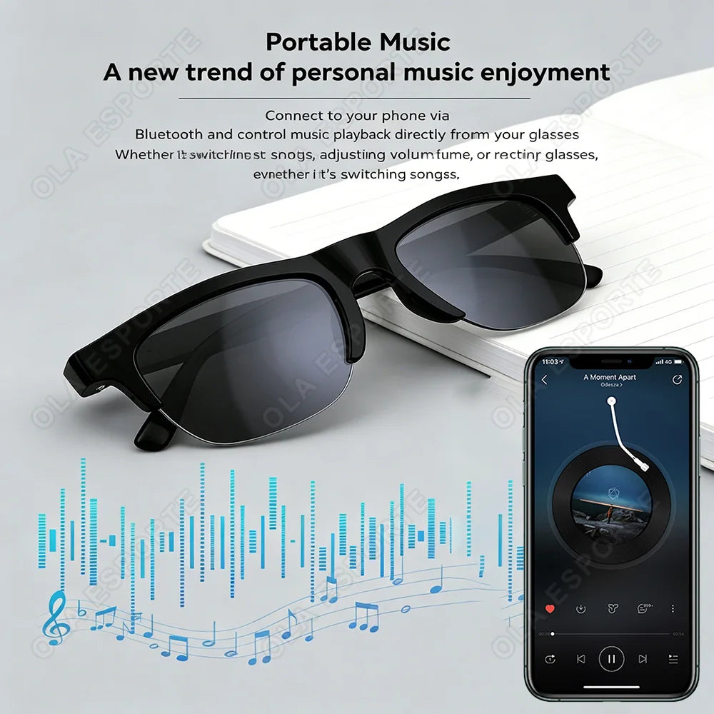 New 2026 Camera AI Smart Glasses Touch Control Photo Recording Translator Voice Assistant Music Wireless Bluetooth Sunglasses