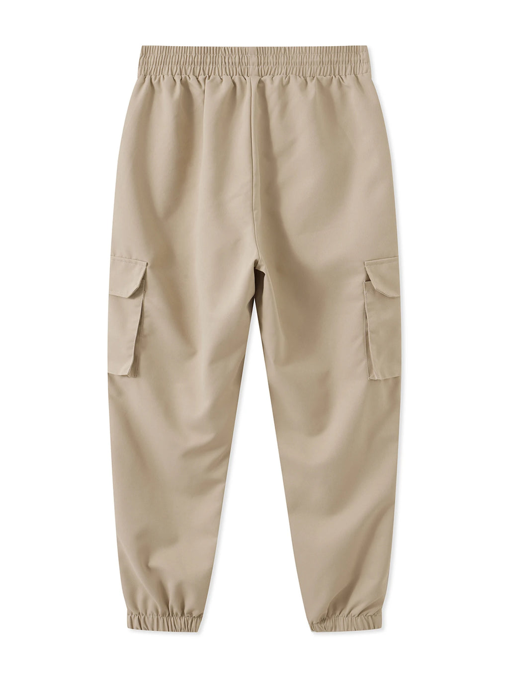 Men Cargo Pants, Elastic Waist Solid Casual Pants Trousers Streetwear with Pockets
