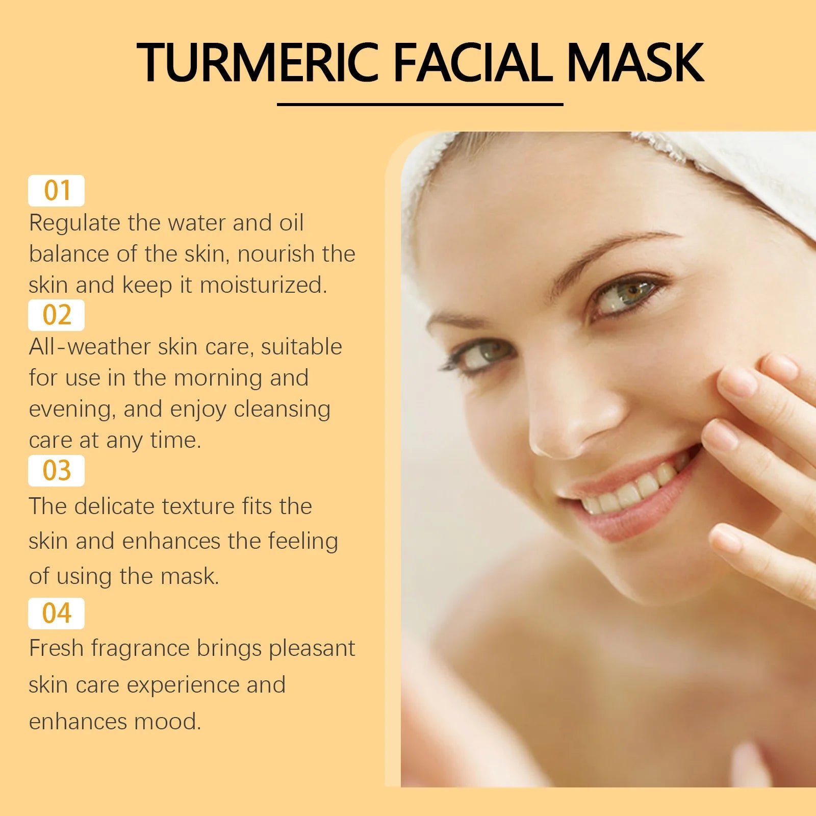 Turmeric Cleanser Oil Control Dark Spot Removal Anti Acne Deep Cleansing Shrink Pore Brightening Moisturizing Vitamin C Cream