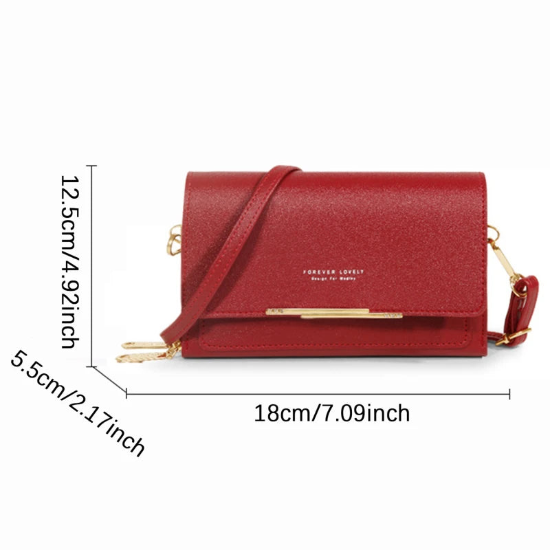Women Crossbody Bag Fashion Shoulder Messenger Bag Multi-pocket Solid Color Bag Luxury For Ladies Handbag