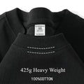 Heavy Wight 425 grams Men T Shirt Cotton Half Sleeve Brathable High Qaulity Round Neck Basic Tops Men Summer T-Shirt