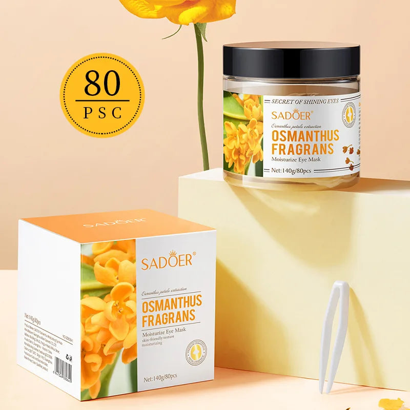 SADOER Osmanthus Eye Mask Patches - Anti-Puffiness 80 Pieces