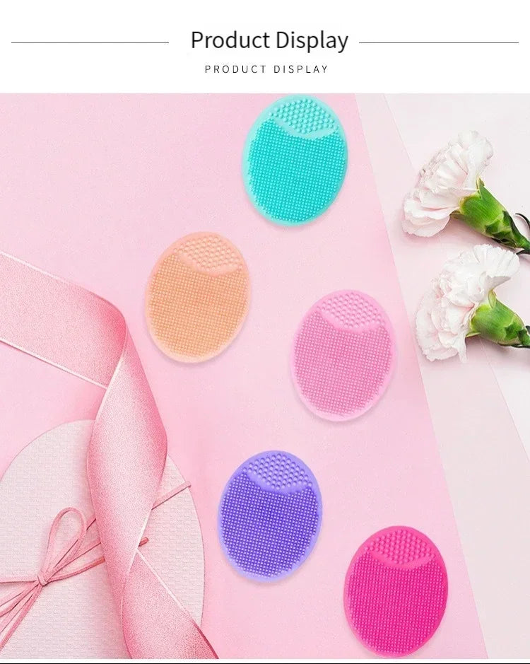1/4pcs Silicone Face Scrubber Facial Cleansing Brush Face Exfoliator Blackhead Acne Face Wash Brush for Deep Cleaning Skin Care