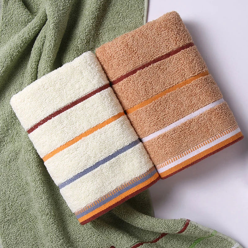 1/2 Pcs 100% Cotton Bathroom Hand Towel Thickened Face Hair Towels Bathroom Adults Hotel Travel Loverincreases Water Absorption