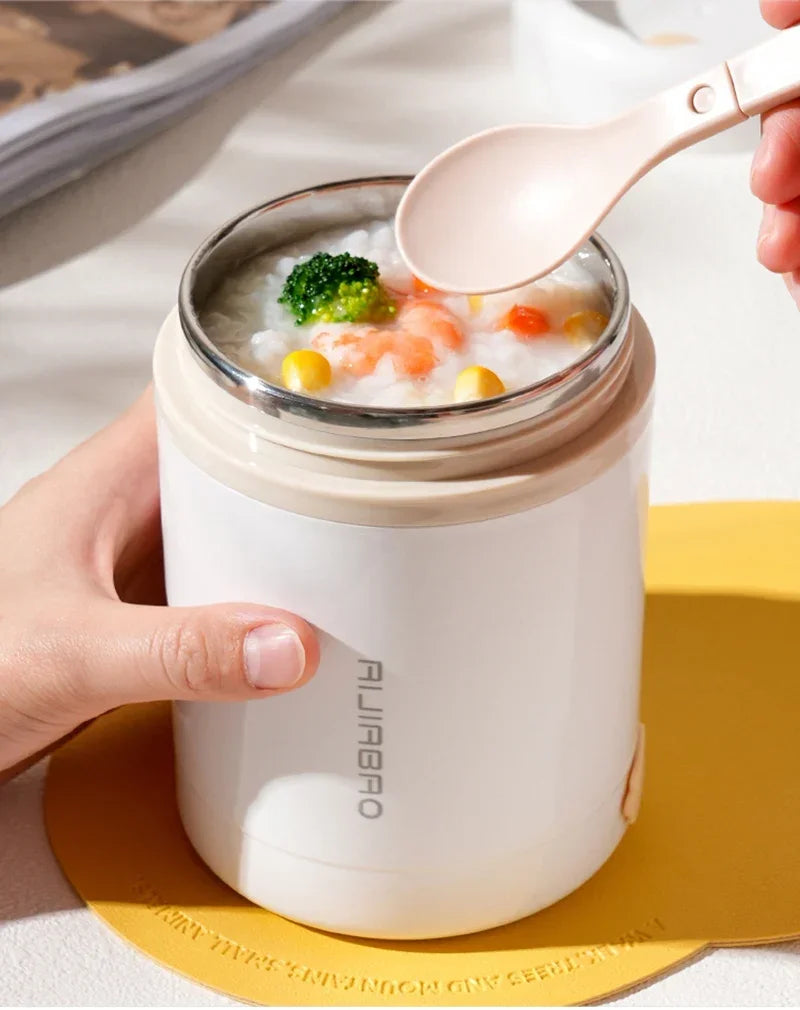 Fiambrera Eléctrica Calefactable USB de 600ML, Portátil para Picnic, Calentador de Leche y Alimentos, Contenedor Calentador de Alimentos de Acero Inoxidable 5V 12V 24V