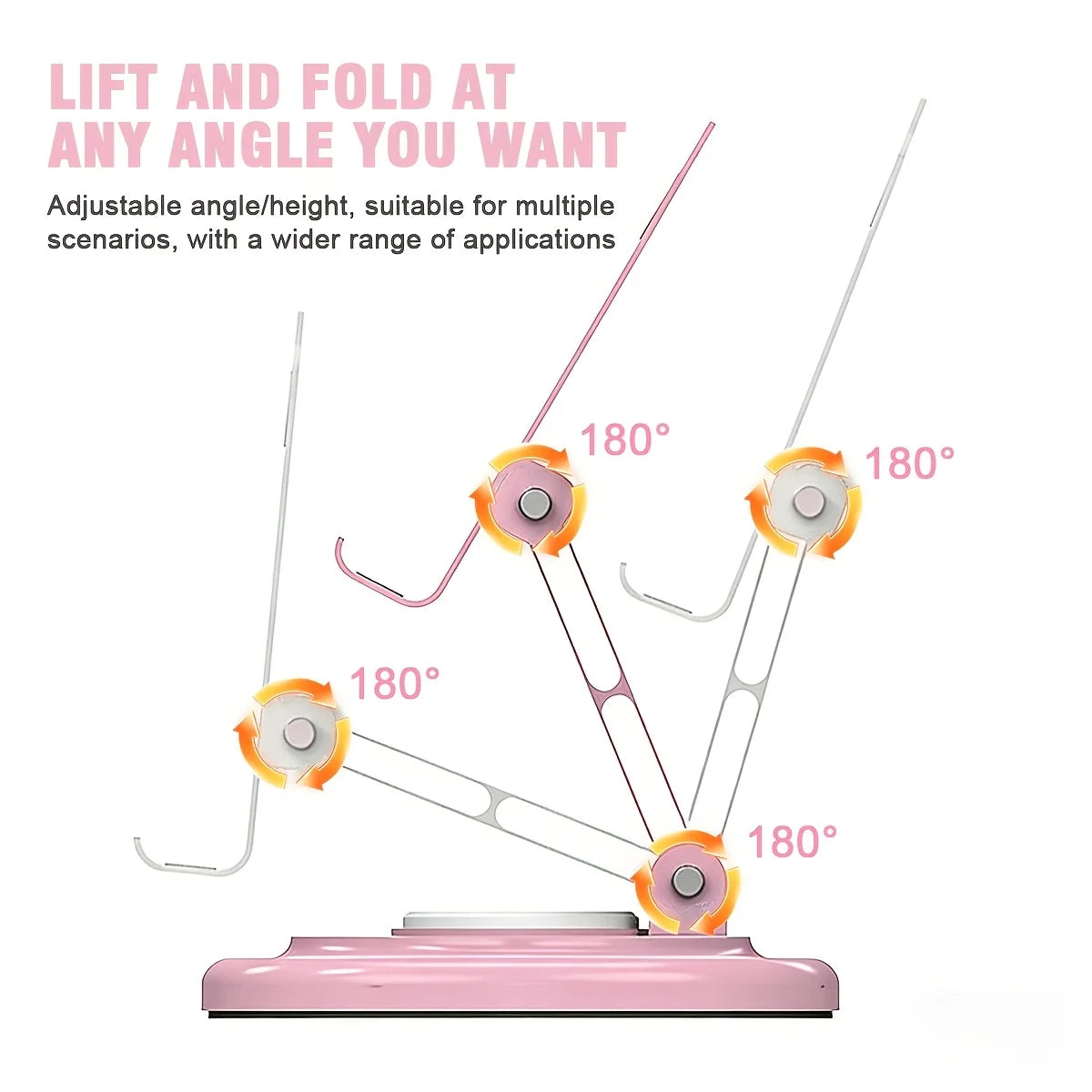 Macaron Desktop Metal Rotating Phone Stand Tablet Phone Stand for Watching TV, Live Streaming, and Video Support - Lazy Person'