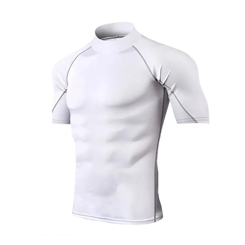 Compression T Shirt Men Quick Dry Short Sleeve Performance Tee For Fitness Enthusiasts