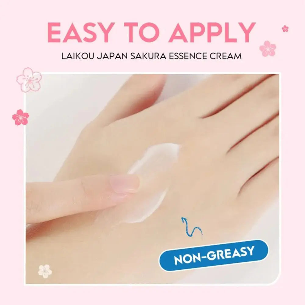 Facial Moisturizer Tone-up Cream,Sakura Essence Glow Moisturizer Cream 1.06 Fl OZ Hydrating Smooth Dry Skin Nourishing Skin Care