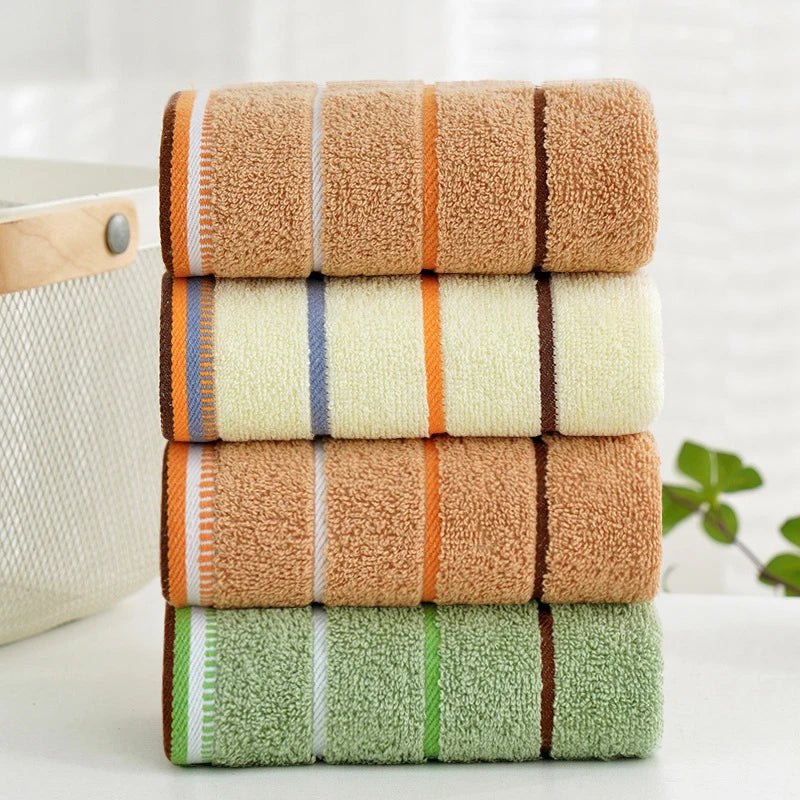 1/2 Pcs 100% Cotton Bathroom Hand Towel Thickened Face Hair Towels Bathroom Adults Hotel Travel Loverincreases Water Absorption