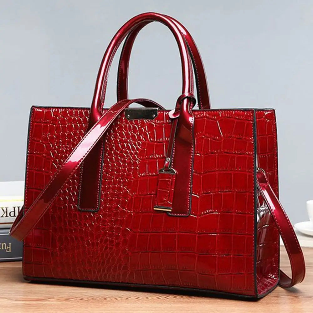 Fashion Crocodile Print Tote Bags Large Capacity Luxury Designer Crossbody Bags Adjustable Strap Single Shoulder Bag Gift