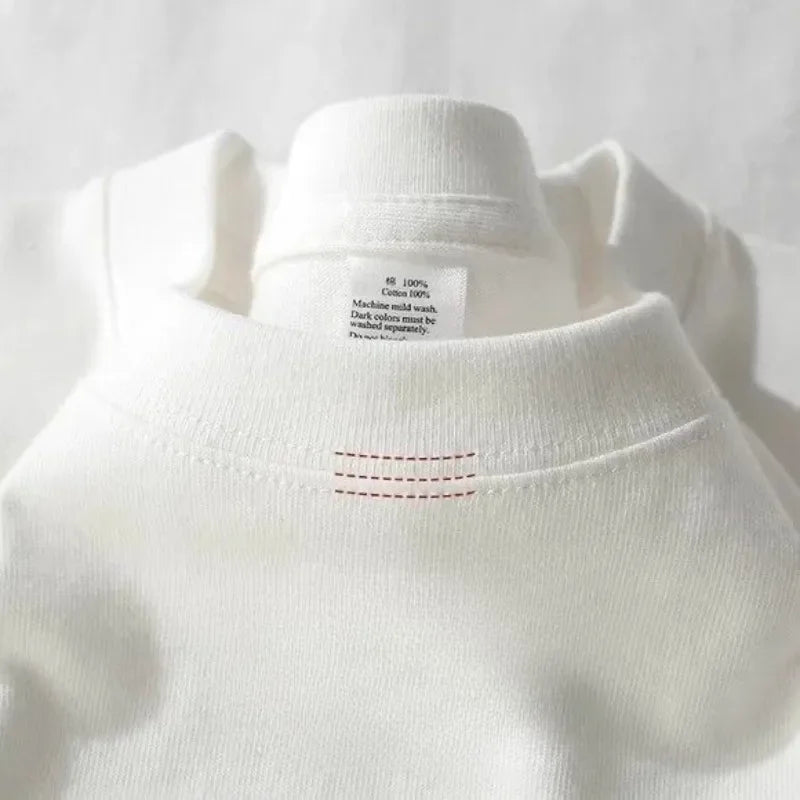 Heavy Wight 425 grams Men T Shirt Cotton Half Sleeve Brathable High Qaulity Round Neck Basic Tops Men Summer T-Shirt