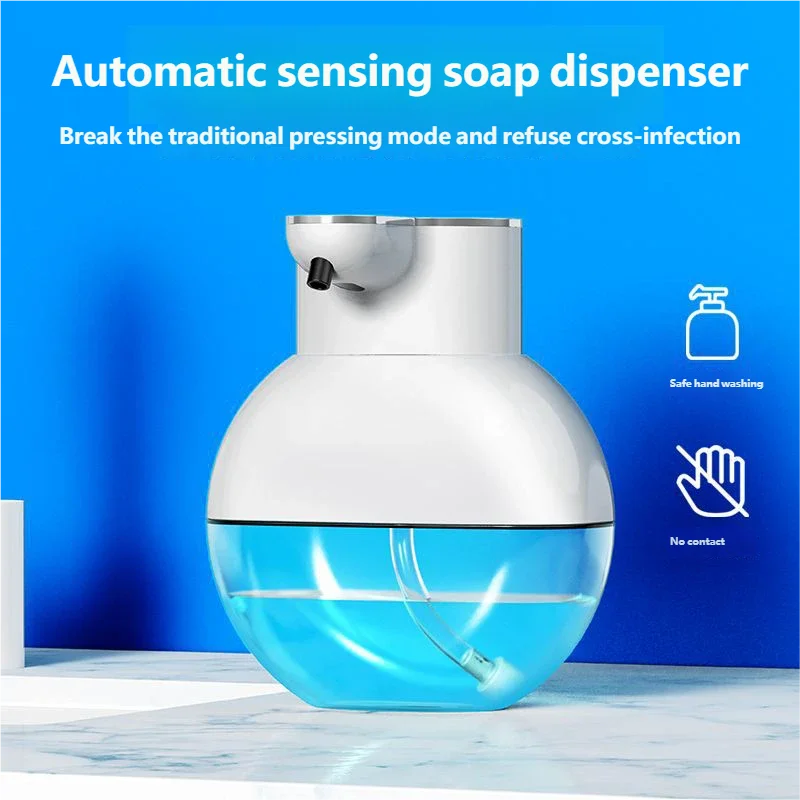 Dispensador de jabón automático Homefish, dispensador de espuma de jabón de manos de pared inteligente para lavavajillas de pequeña y gran capacidad