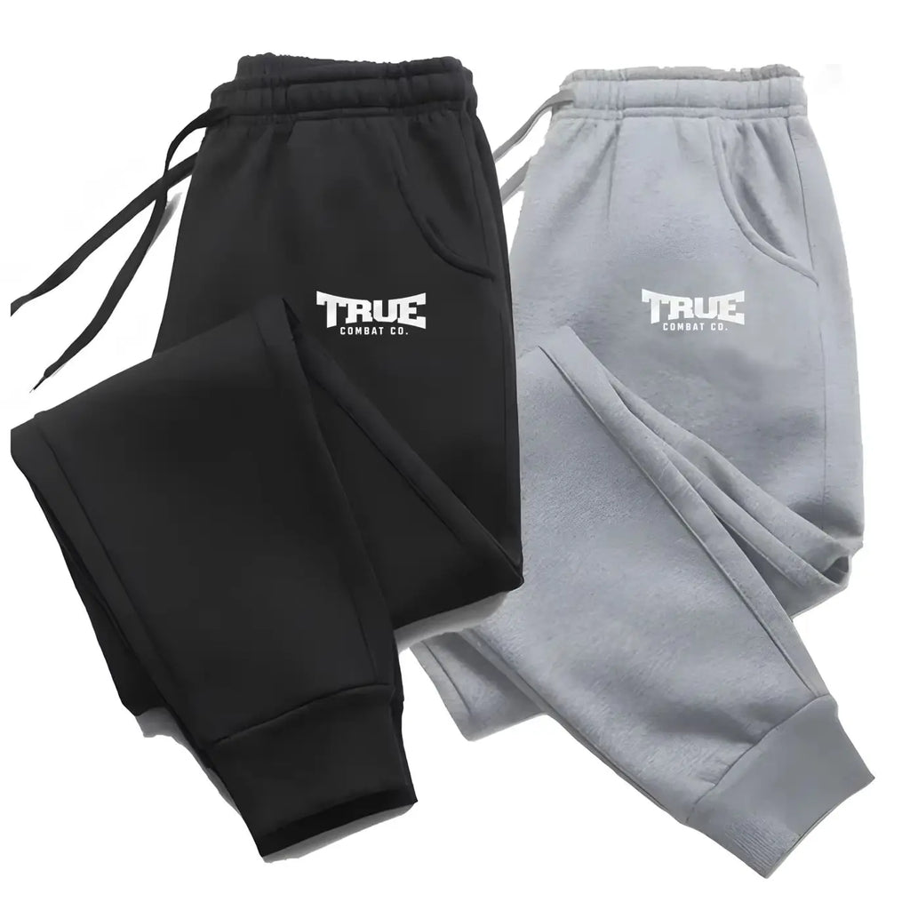 Men's Casual Sweatpants Two-Piece Set Comfortable Autumn Winter Sports Pants Outdoor Leisure Trousers