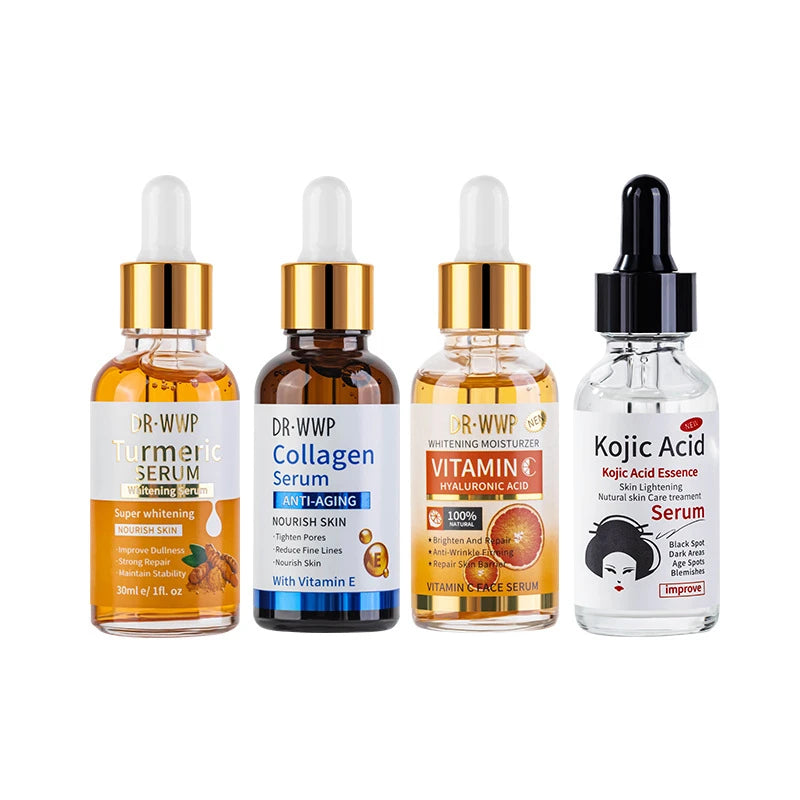 Vitamin C Turmeric Hyaluronic Acid Serum With Aha Retinol Snail Extract Face Serum Brightening Moisturizing Gentle Exfoliation