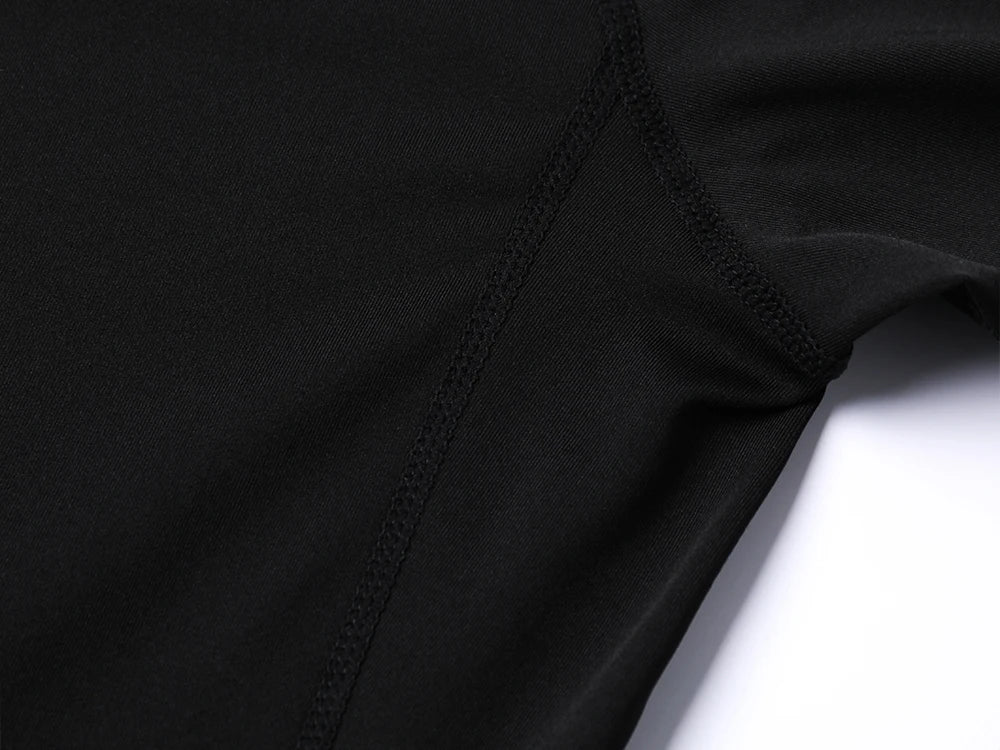 Men's Workout Compression Shirt Turtleneck Long Sleeve Rash Guard Gym Base Layer Athletic Undershirt Gear Sports Shirt