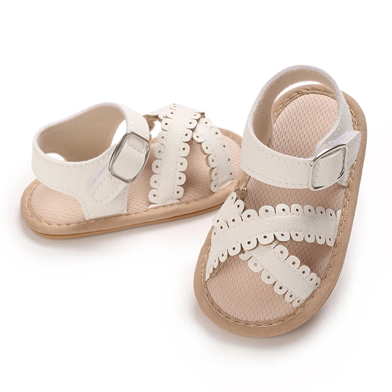 Summer newborn children's shoes, girls' sandals, children's shoes, outdoor casual walking shoes, 0-18 months old