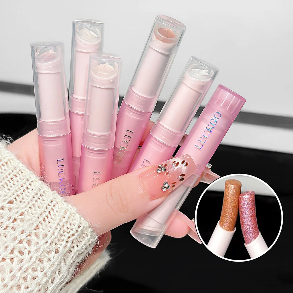 Jelly Brightening Eye Shadow Stick - Shimmer Creamy Eye Crayon, Easy-Blend Long-Lasting With Twist-Up Applicator