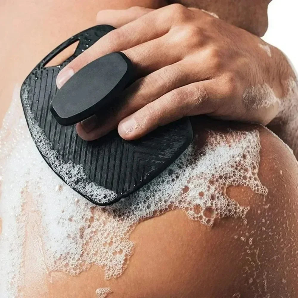 Soft Silicone Body Cleansing & Exfoliating Bath Brush – Easy-Grip Massage Scrubber