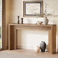 Farmhouse Console Table, 55-Inch Wooden Sofa Table with Storage for Entryway, Foyer, Hallway, Living Room, Easy