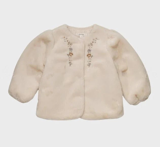Kids Dress Aw25 Lou Girls Cute Warm Jacket Coat Outear Child Cotton Corduroy Princess Dresses