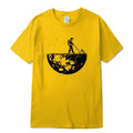 Summer Men T-Shirt High Quality 100% Funny Cotton Lunar Cleaner Printing Casual Cool Loose O-Neck Male Soft Tshirt Hip Hop Tees