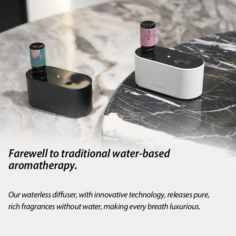 Electric Aromatherapy Diffuser Machines Waterless Aroma Diffusers Work with Essential Oils Bottles Emit Fragrances Perfect