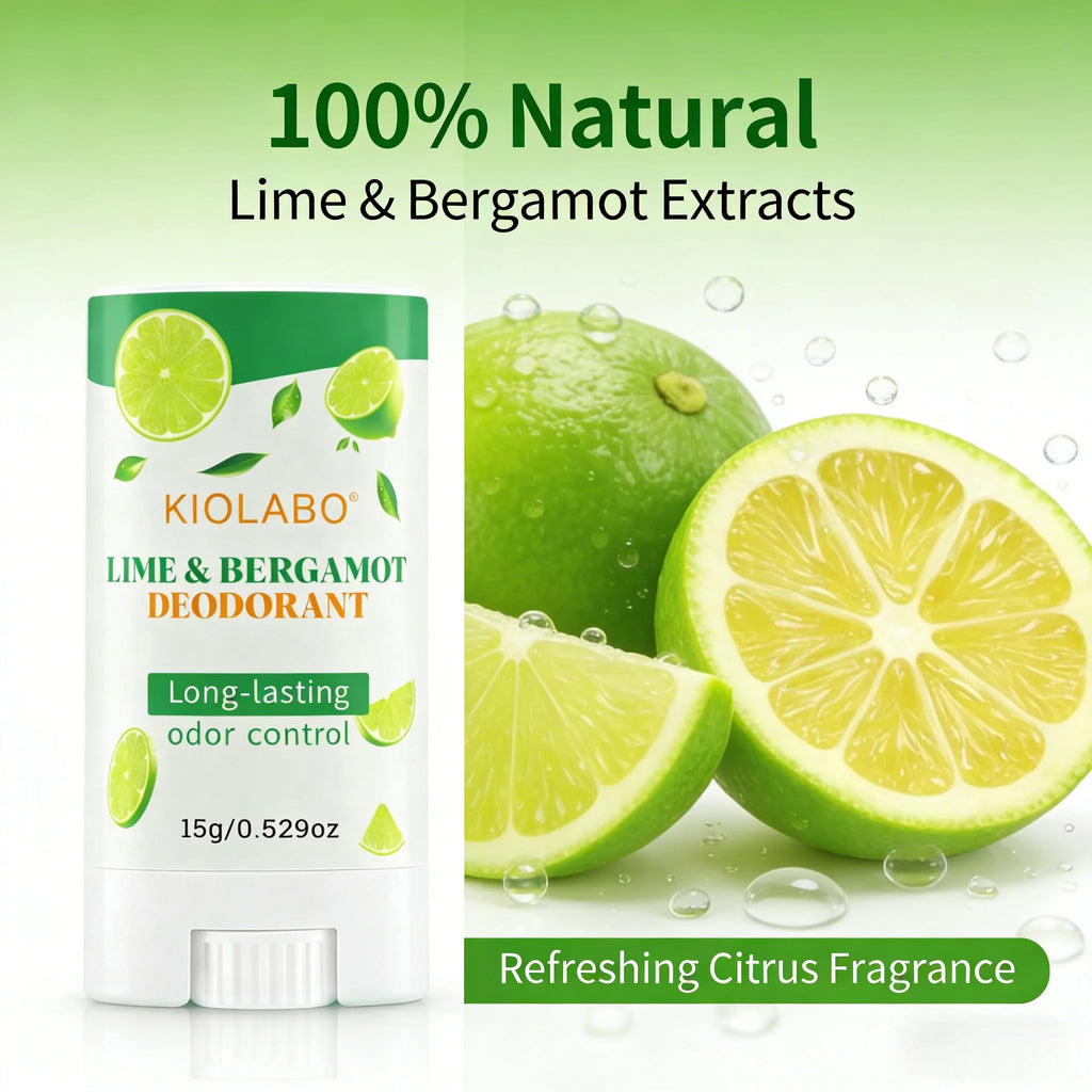 Hitworker Lime & Bergamot Natural Deodorant Stick - Unisex