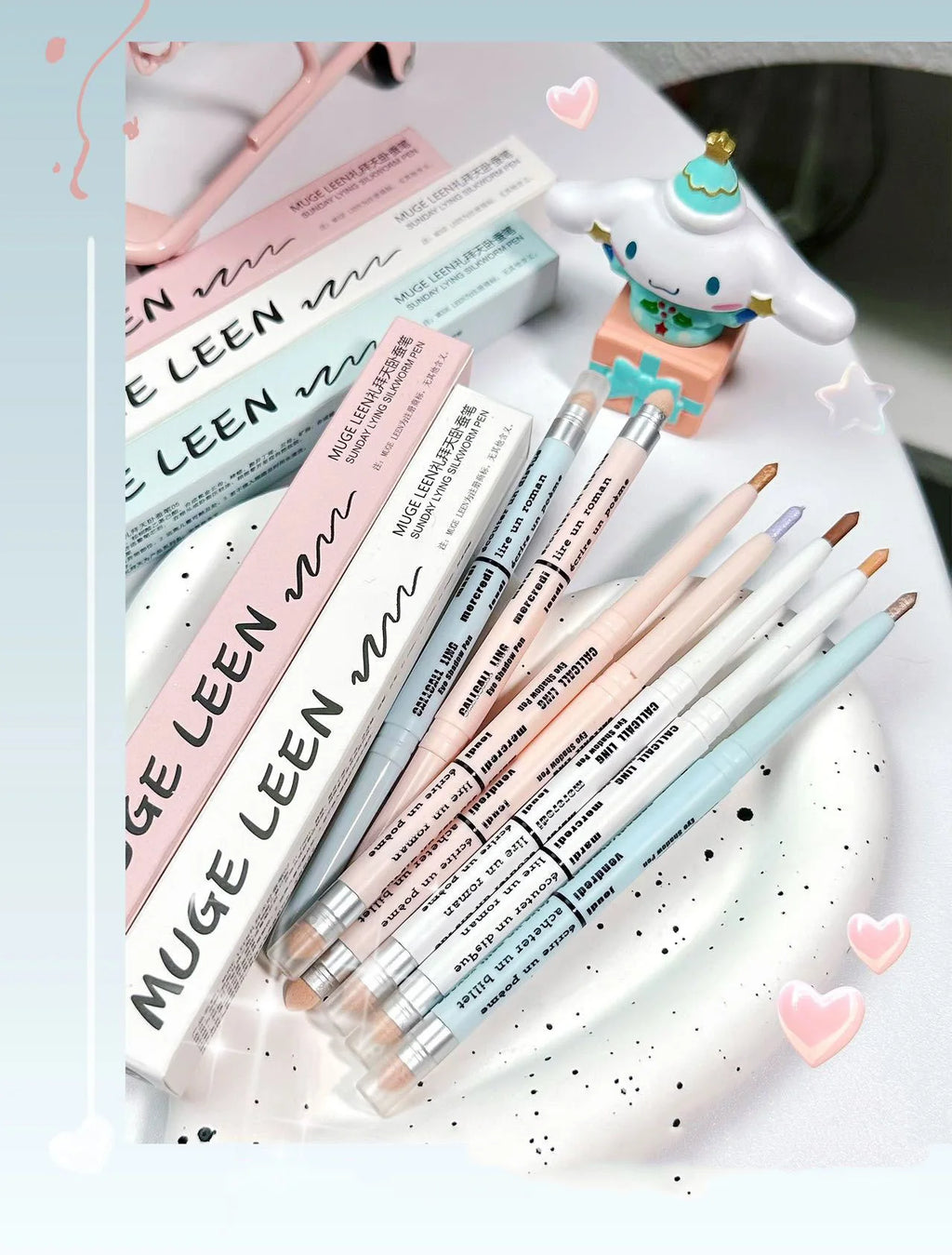 Double-end Lying Silkworm Eyeliner Pencil Diamond Glitter Matte Aegyosal Pen Brightening Cream Eyeshadow Highligher Makeup