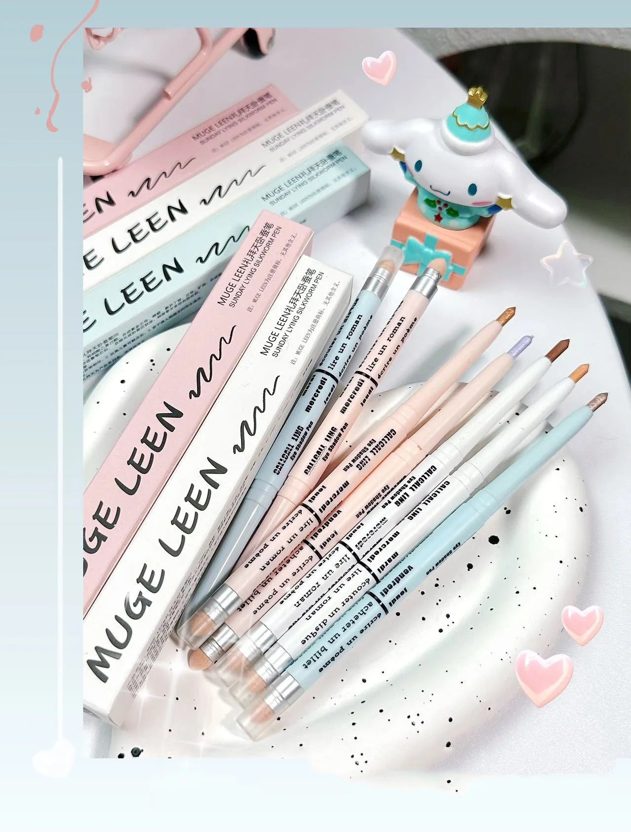 Double-end Lying Silkworm Eyeliner Pencil Diamond Glitter Matte Aegyosal Pen Brightening Cream Eyeshadow Highligher Makeup