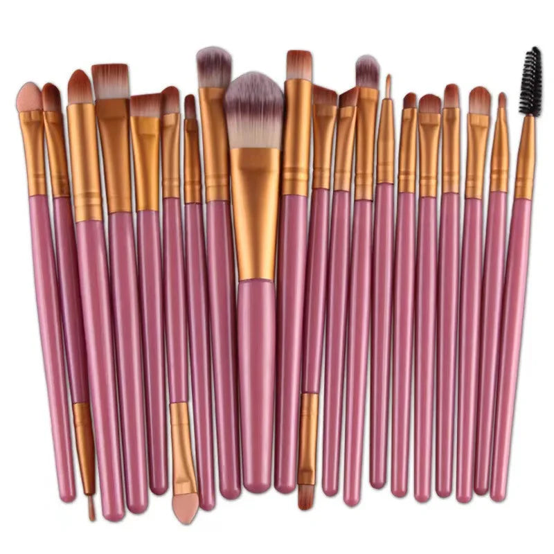 Eye Makeup Brushes Set 20Pcs Full Professional Tools For Beginners Versatile Eyeliner Brush