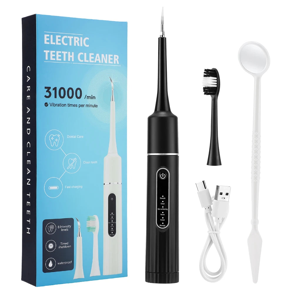 Cepillo de Dientes Eléctrico Kit Blanqueador Dental Sónico Limpiador de Dientes Removedor de Cálculo Tártaro Herramientas de Limpieza Manchas Cuidado Bucal